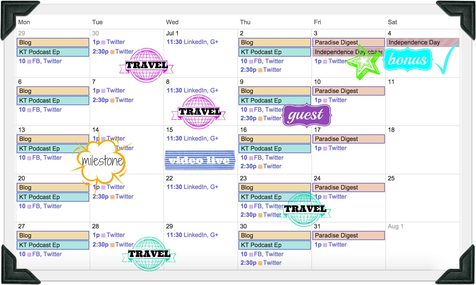 86 How To Create A Content Calendar EOFire